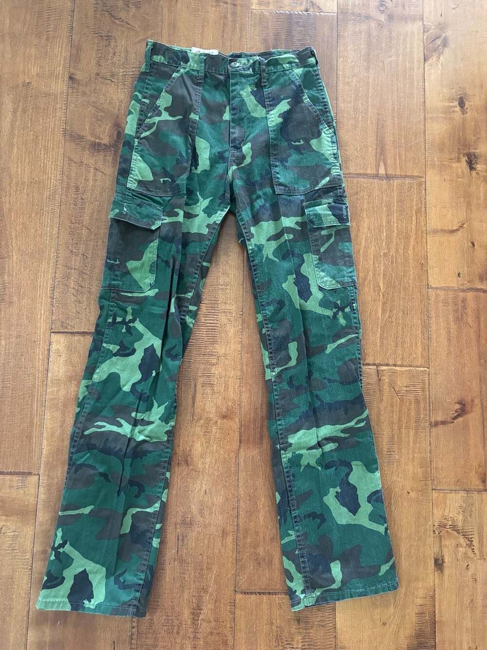 Vintage Cabela's Woodland Camo Utility Cargo Pants Made in USA